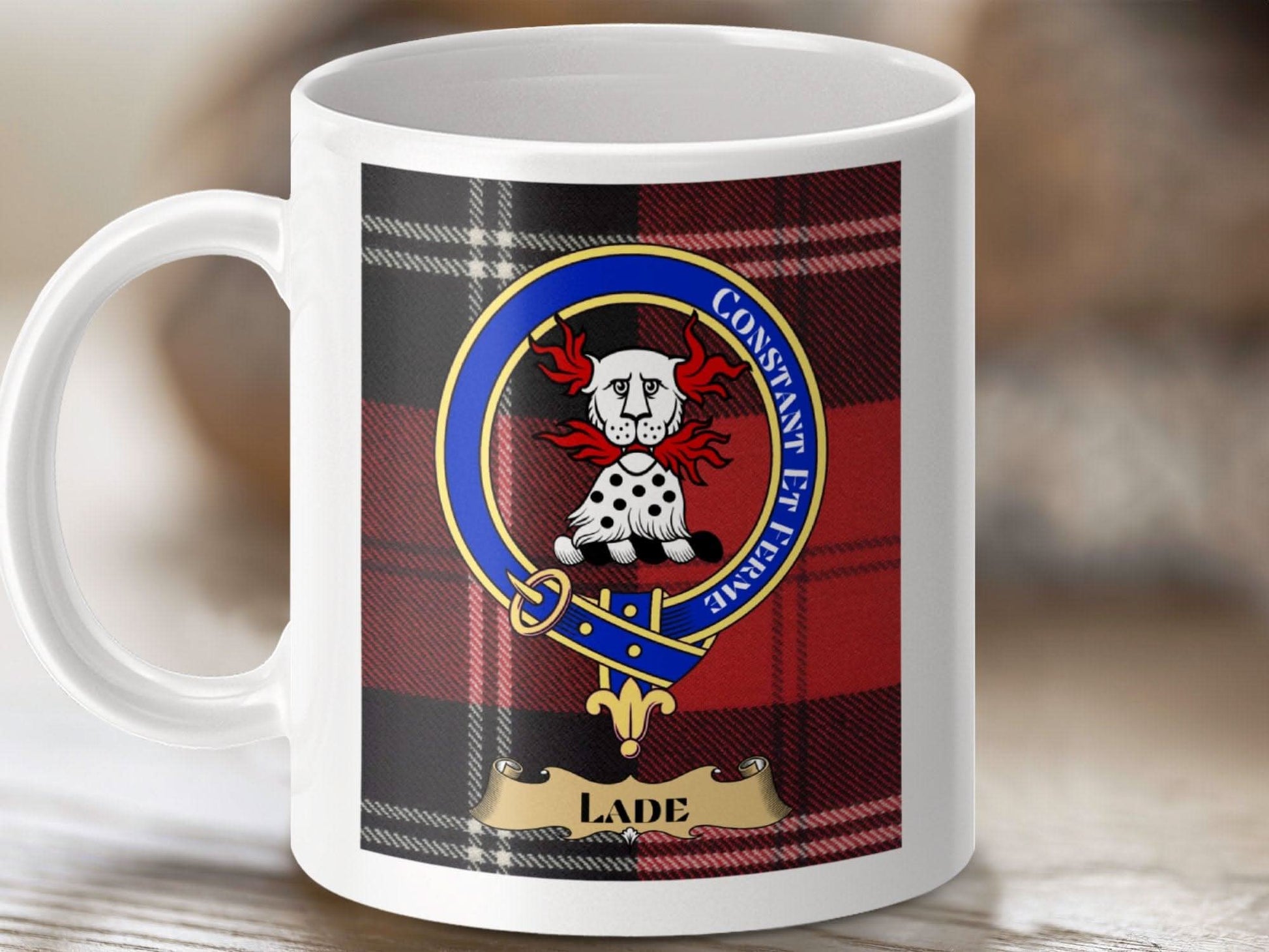 Lade Scottish Clan Crest Tartan Ceramic Mug product