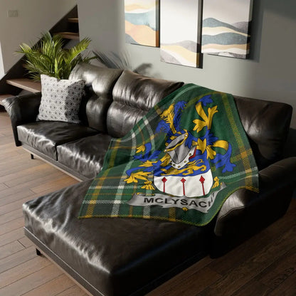 Tartan Blanket with Family Crest Design Blanket product