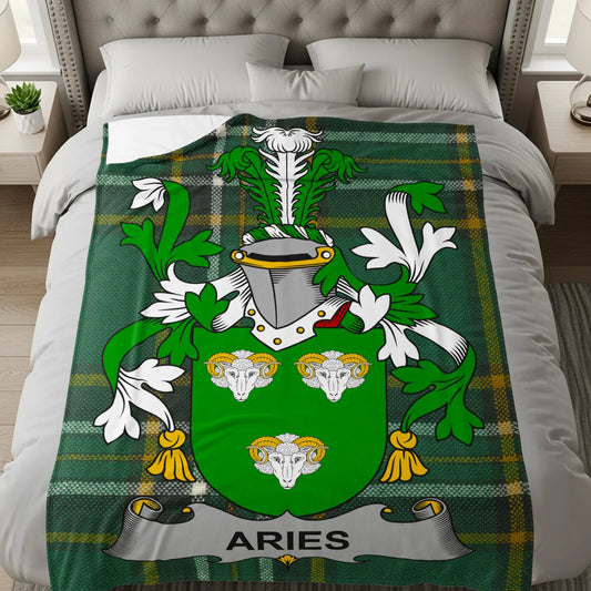 Aries Zodiac Sign Cozy Blanket Home Decor product