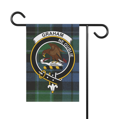 Graham Clan Scottish Tartan Crest Garden Flag