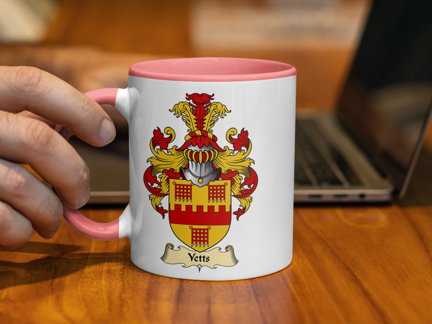 Yetts Family Scottish Coat of Arms Mug - Living Stone Gifts