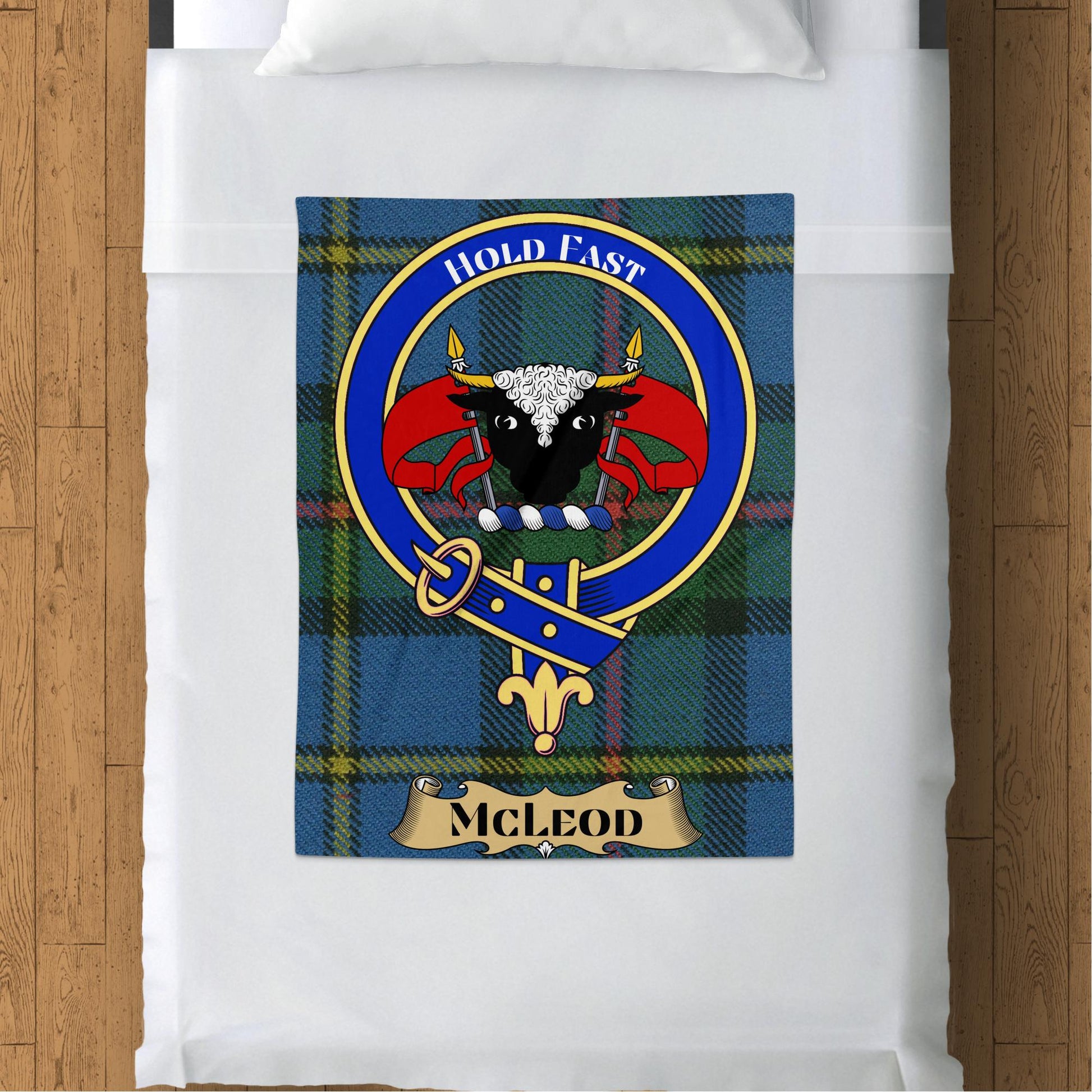 Scottish Clan McLeod Tartan Throw Blanket - Living Stone Gifts