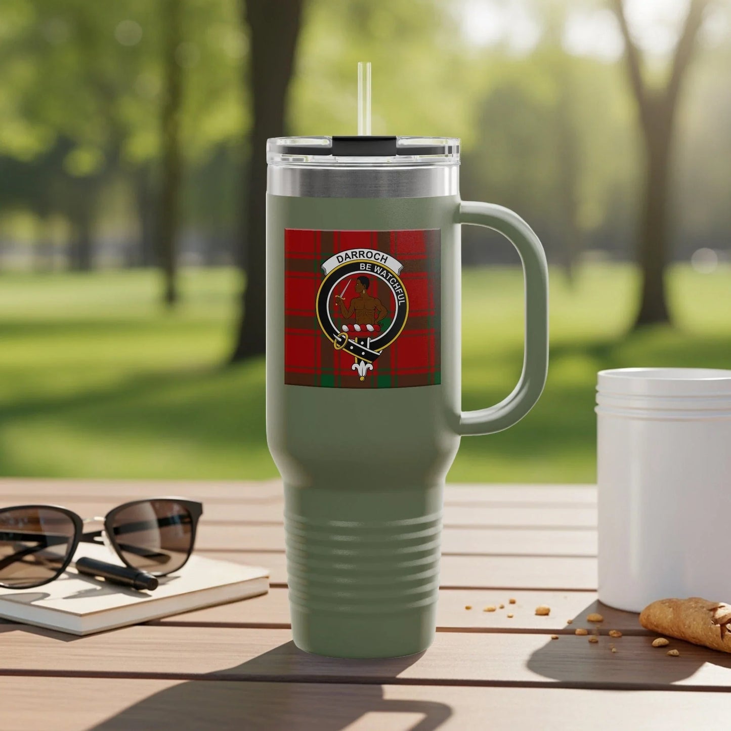 Darroch Clan Plaid Design Insulated Travel Mug product