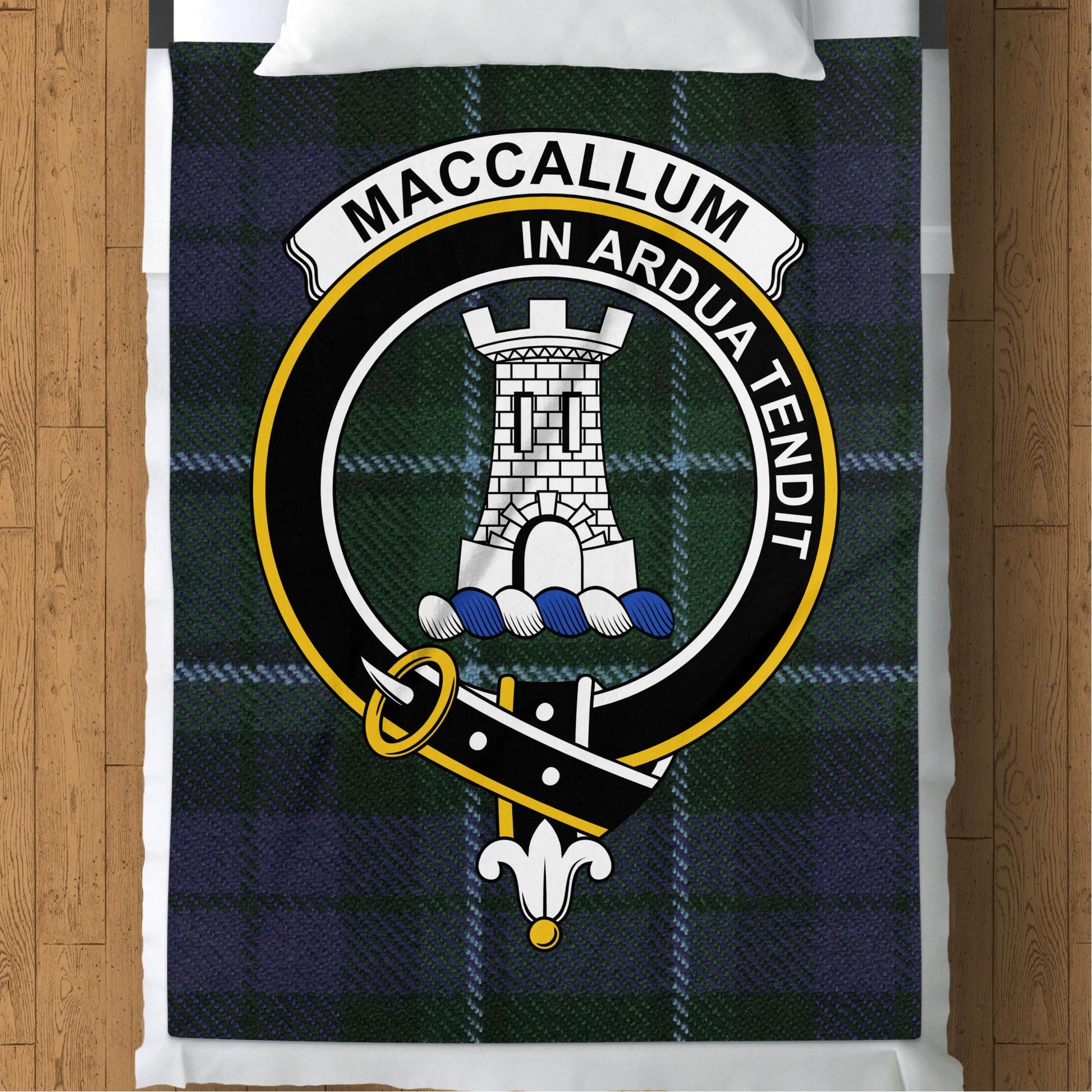 Scottish Clan MacCallum Tartan Throw Blanket - Living Stone Gifts