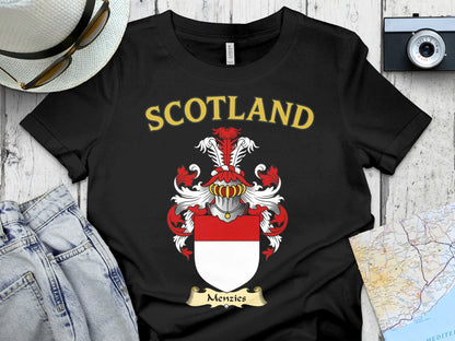 Scotland Menzies Crest Graphic Unisex Tee Shirt product