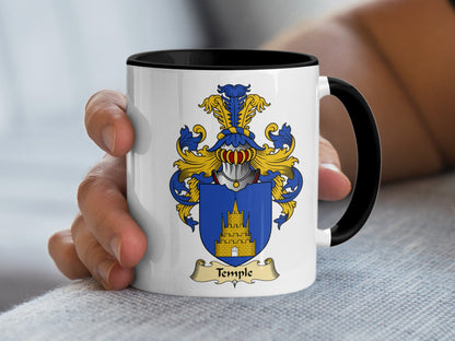 Temple Scottish Coat of Arms Mug - Living Stone Gifts