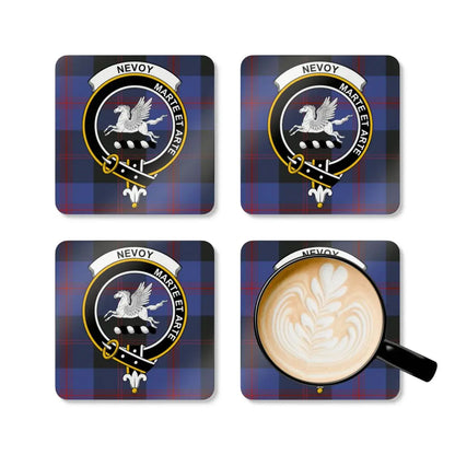 NEVOY Martee Arie Plaid Pattern Coaster Set product type