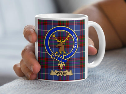 Wylde Clan Crest Mug Scottish Tartan Plaid Design Mug - Living Stone Gifts