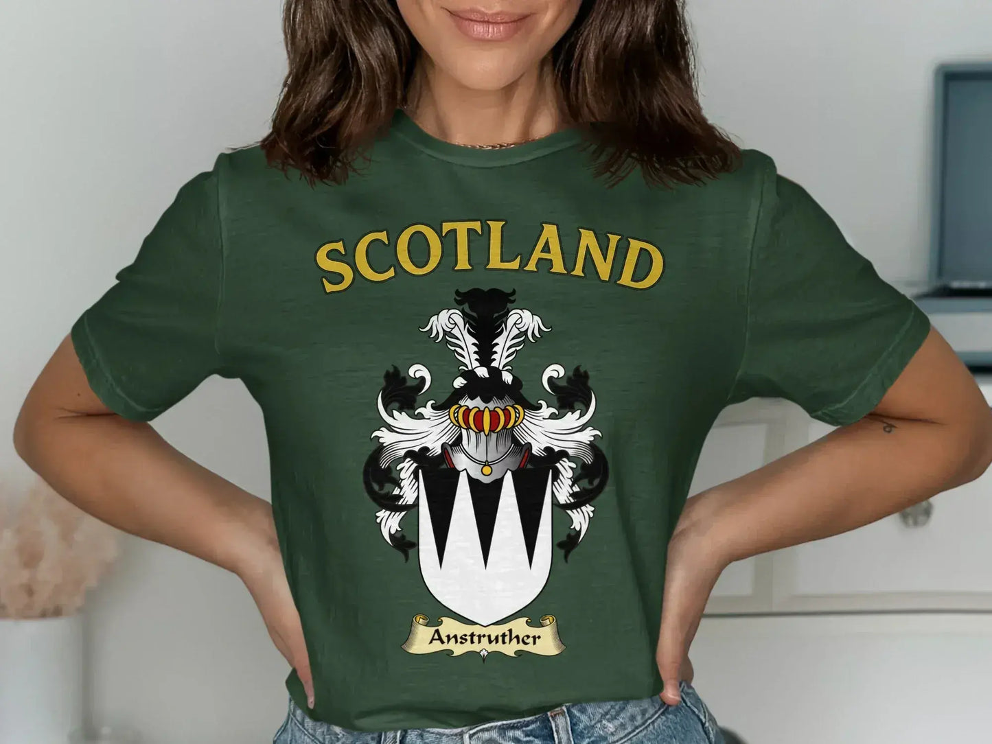 Scotland Anstruther Graphic Green Shirt product type