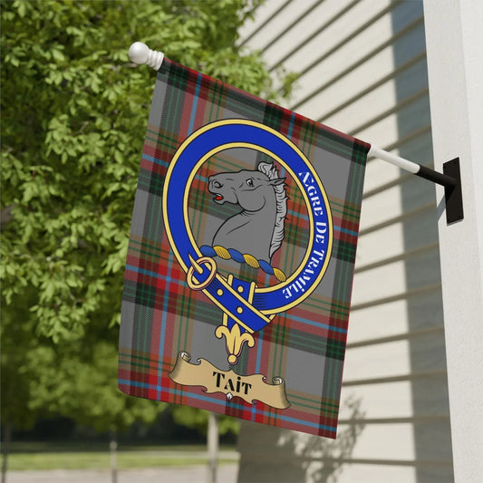 Tait Clan Crest Tartan House Flag product