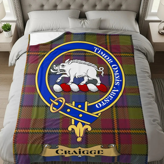 Scottish Clan Craigge Crest Bedspread product