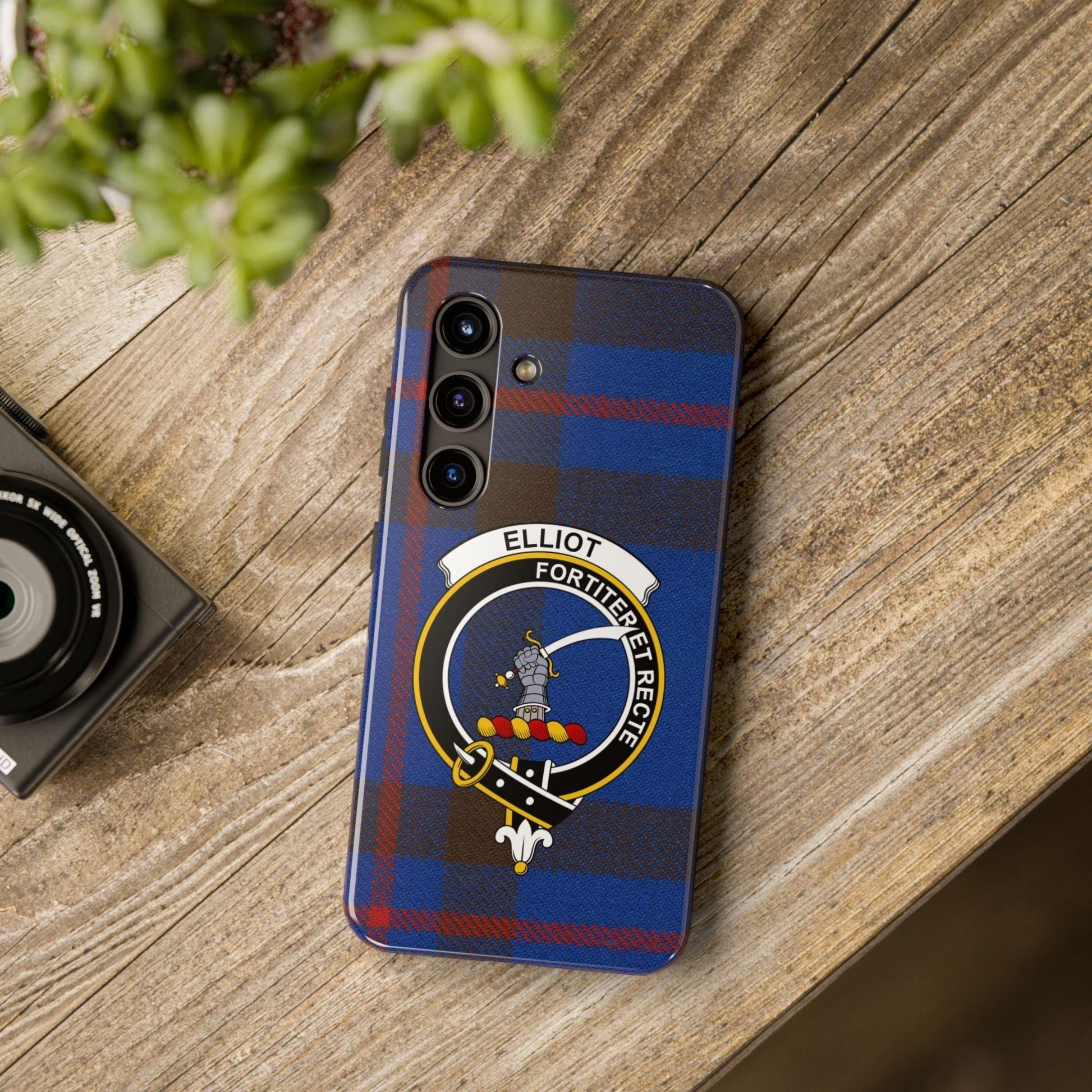 Elliot Clan Scottish Crest Tartan Cell Phone Case - Celtic Ancestry Gifts
