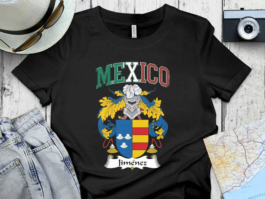 Mexico Jimenez Family Crest Graphic Tee product type
