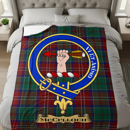 McCulloch Clan Crest Tartan Plaid Blanket product