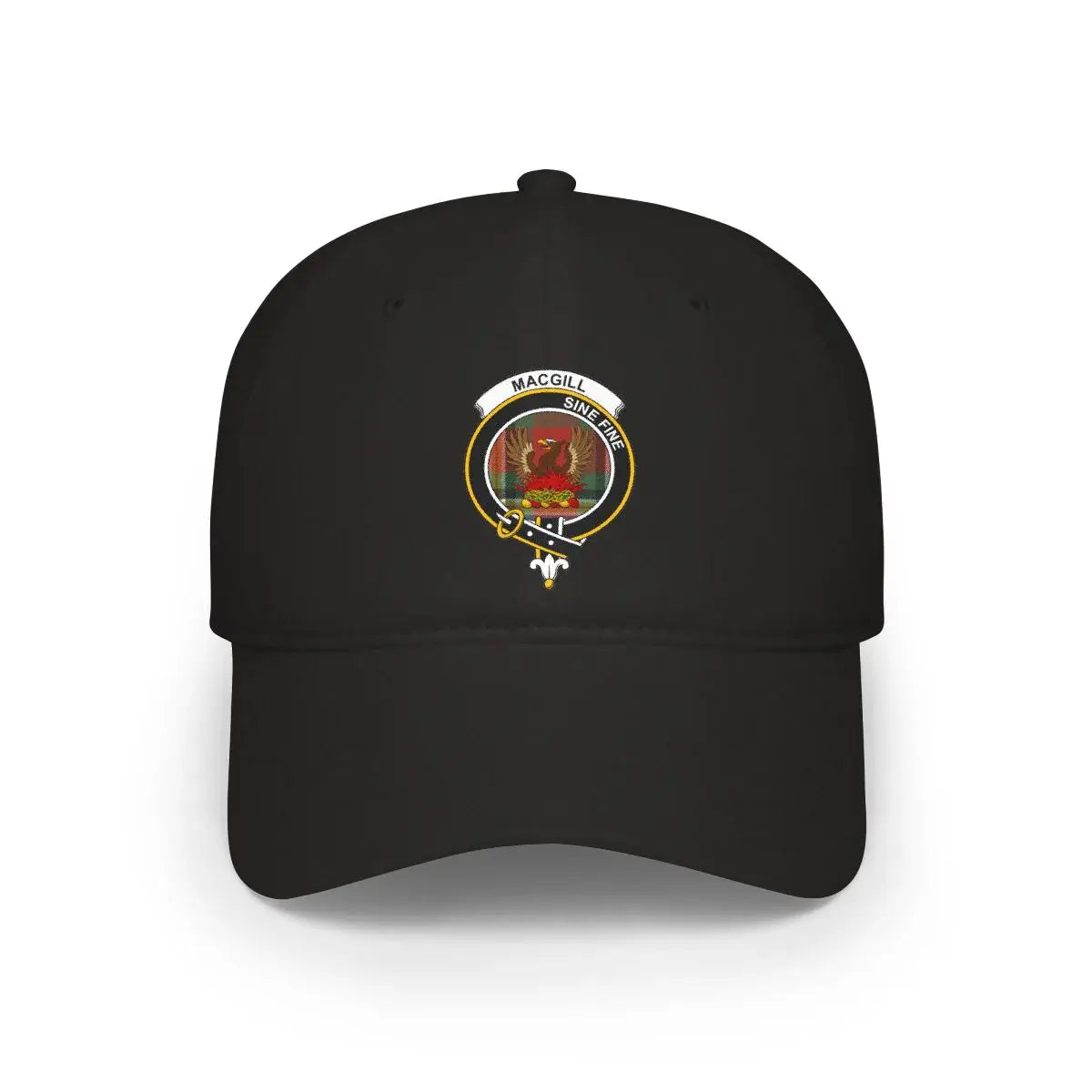 MacGill Sine Fine Family Crest Black Hat