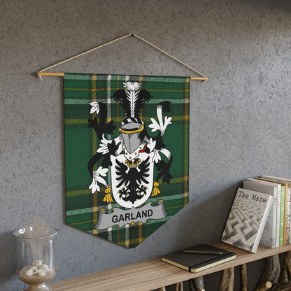 Family Crest Garland Plaid Personalized Wall Art product