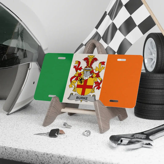 Burke Family Crest Customized License Plate product