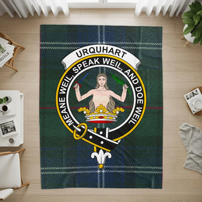 Urquhart Clan Crest Tartan Design Area Rug product type