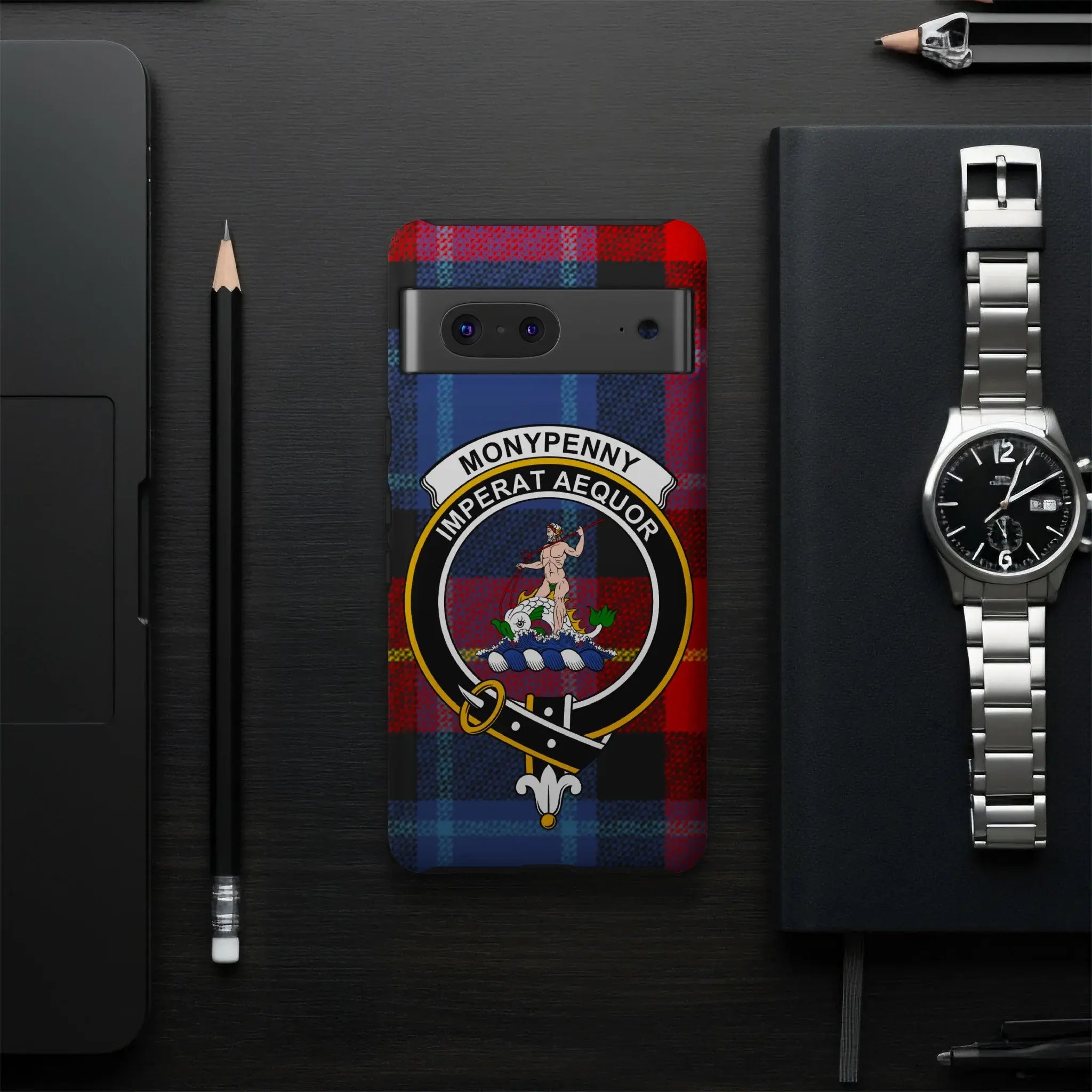 Moneypenny Imperat Aequor Tartan Pattern Phone Case