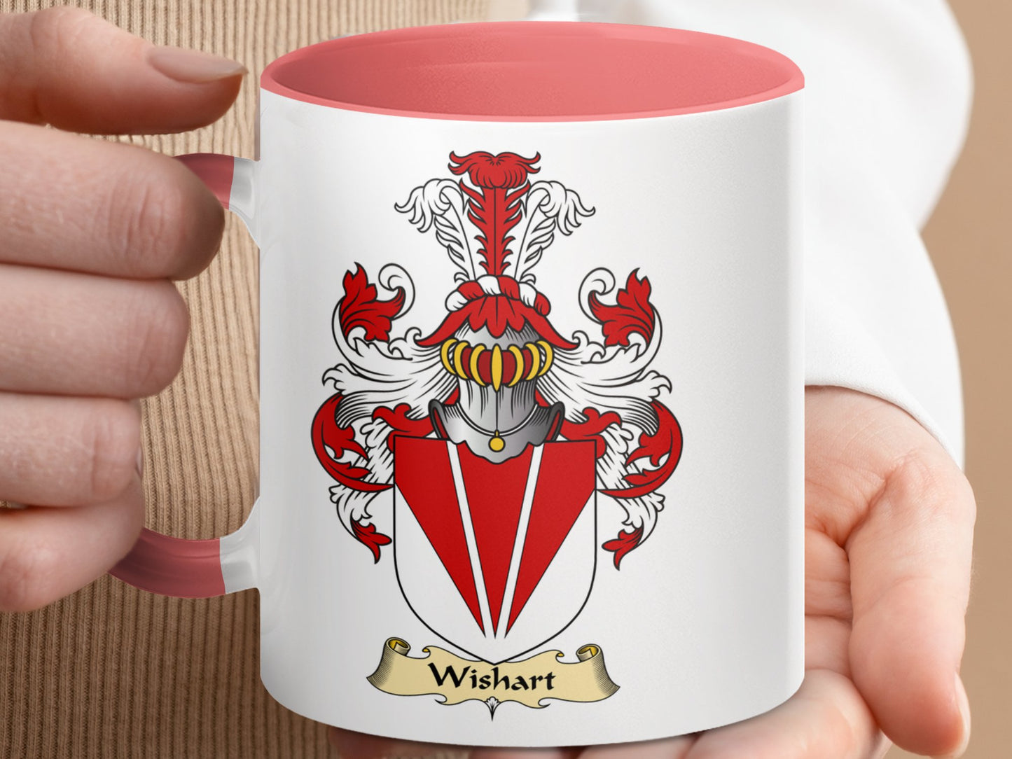 Wishart Scottish Coat of Arms Mug - Living Stone Gifts