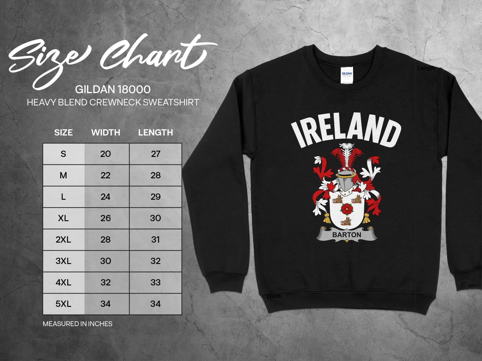 Ireland Graphic Design Crewneck Sweatshirt product type