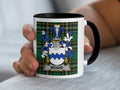 Meighe Irish family crest black accent mug
