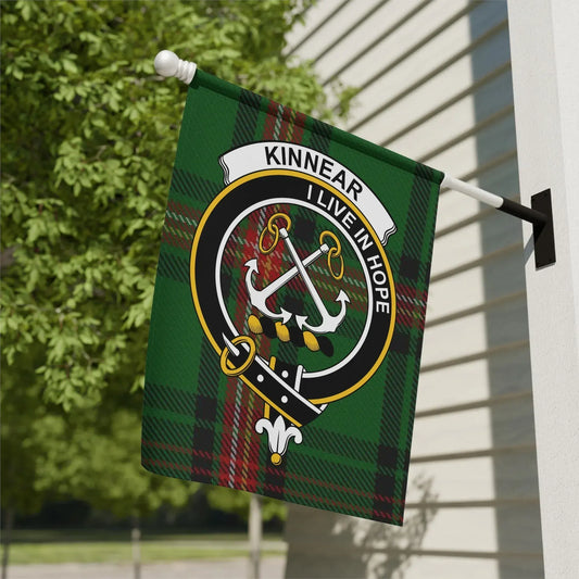 Kinnear I Live In Hope Plaid Design Flag product type