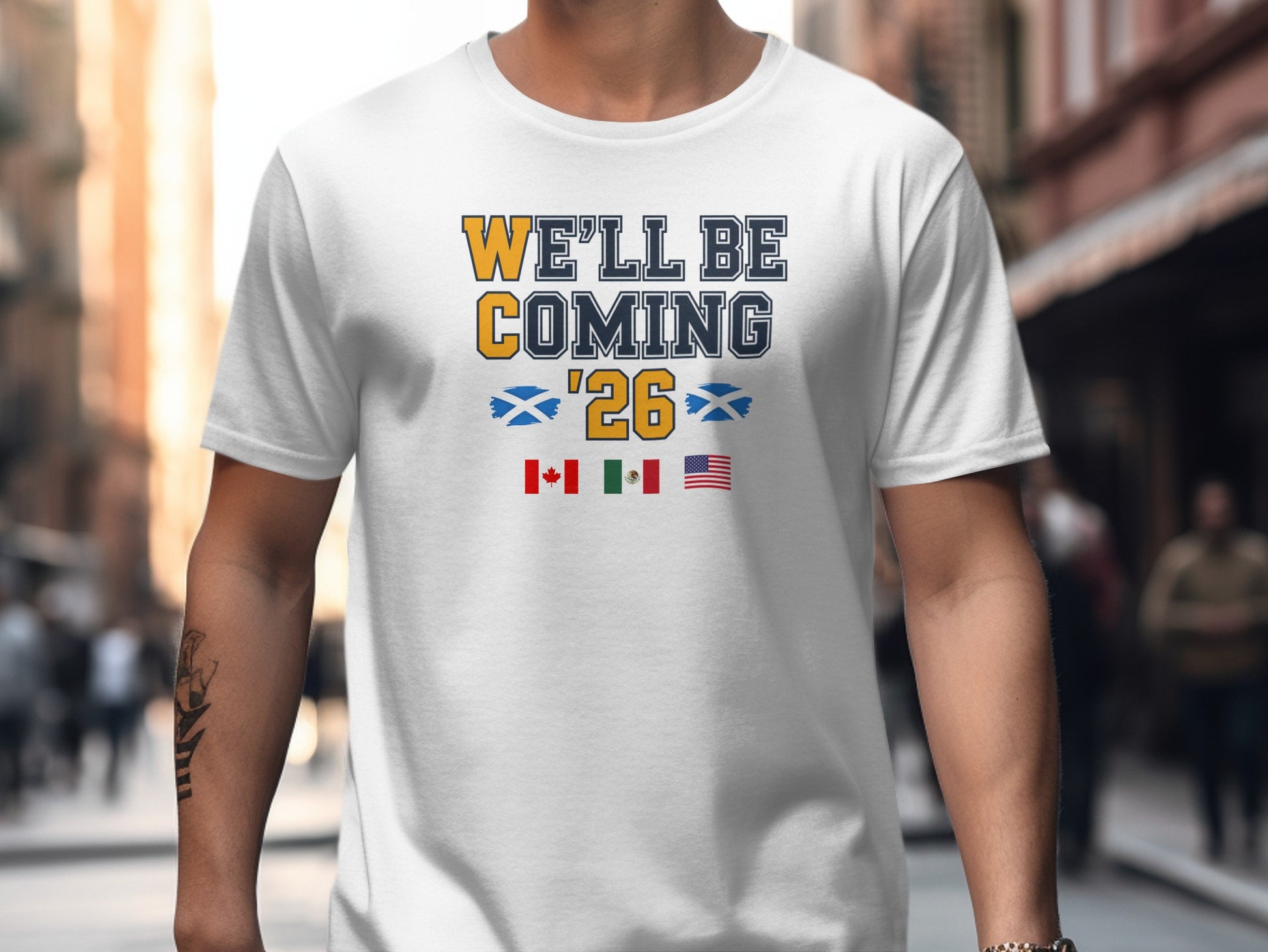 We'll Be Coming '26 International Flags Shirt
