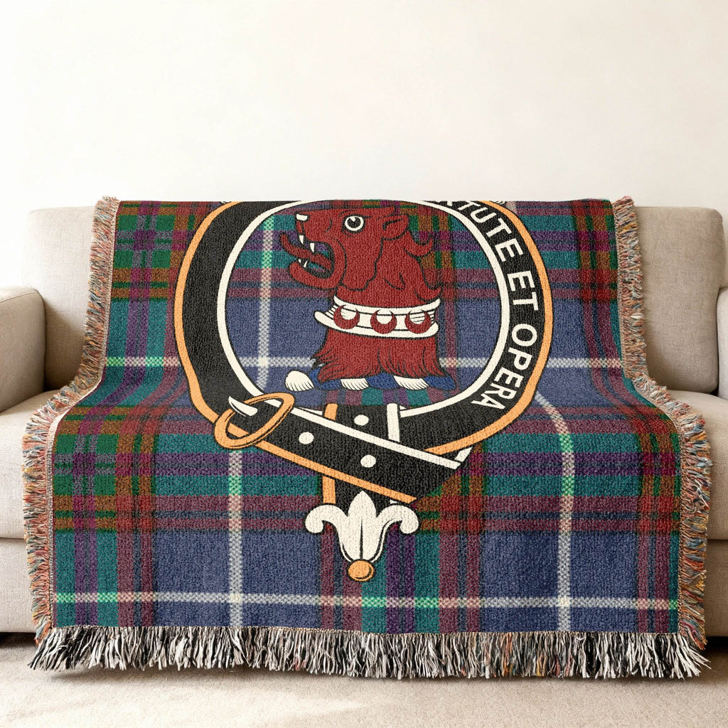 Stylish Clan Crested Decorative Plaid Blanket