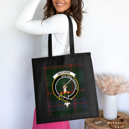 Guthrie Clan Sto Pro Veritate Scottish Tartan Tote Bag - Living Stone Gifts