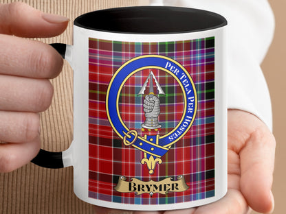 Unique Scottish Clan Brymer Crest Design Coffee Mug - Living Stone Gifts