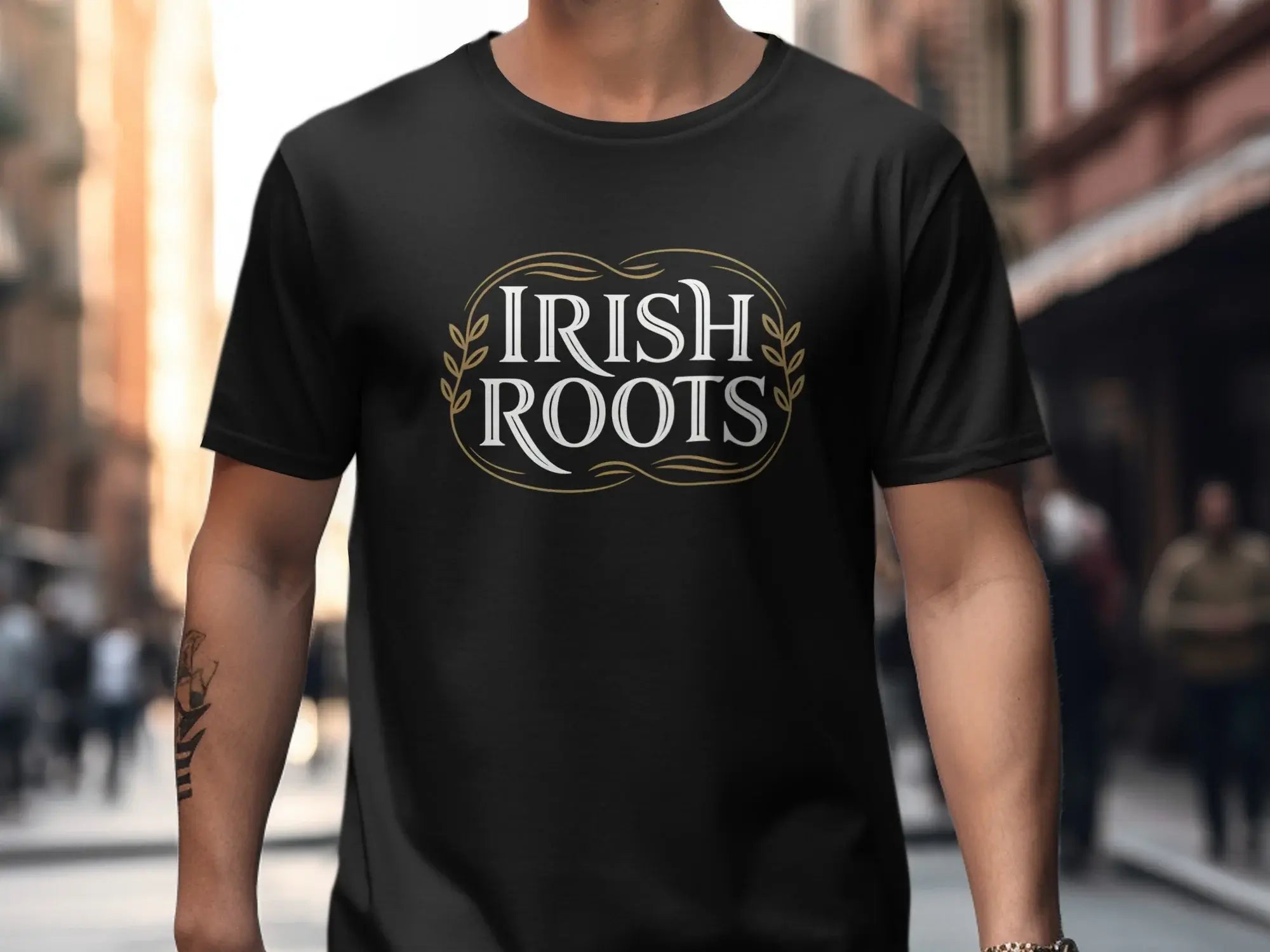Irish Roots Graphic Tee with Vintage Design