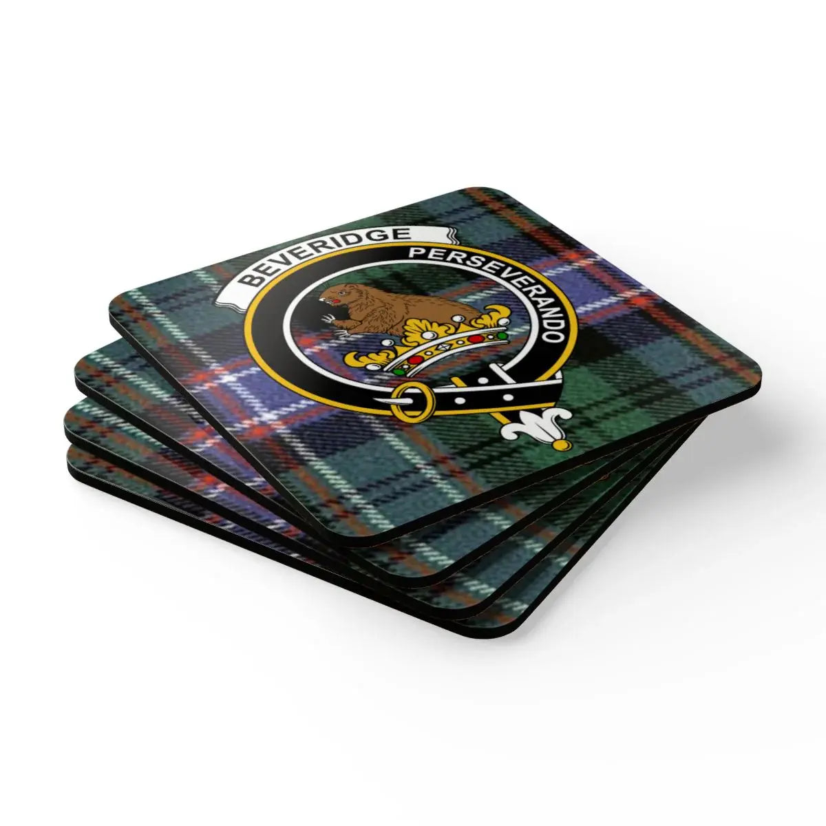 Beveridge Perseverando Design Plaid Coaster product