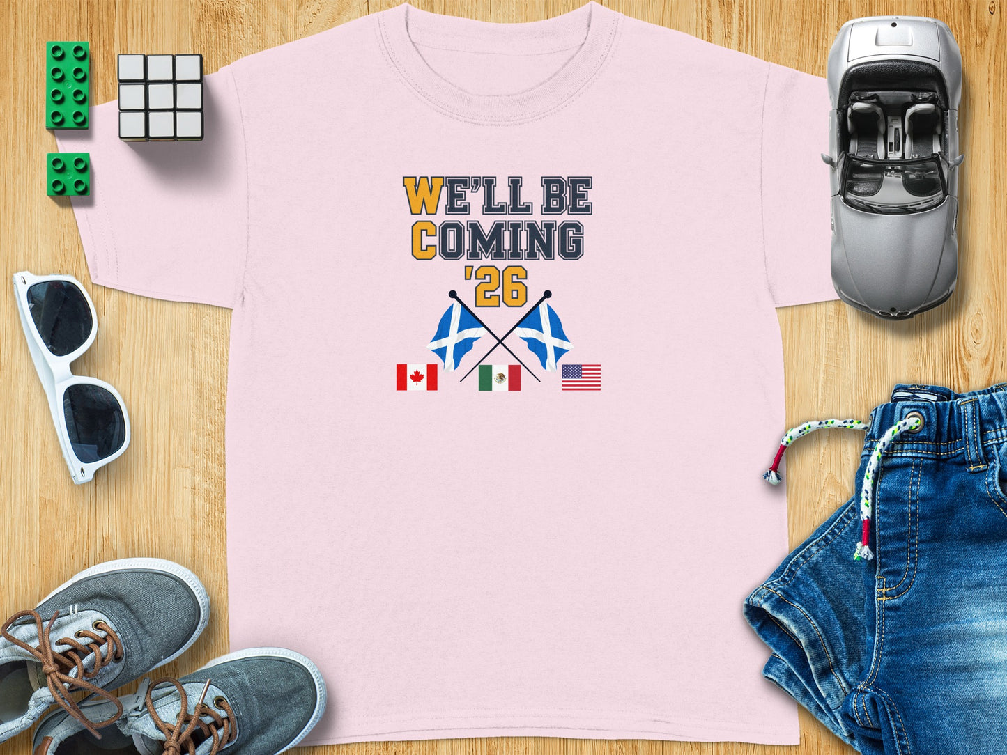 We'll Be Coming '26 Flags Shirt for Kids or Adults