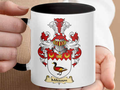 Mikieson Coat of Arms Clan Family Crest Accent Mug - Living Stone Gifts