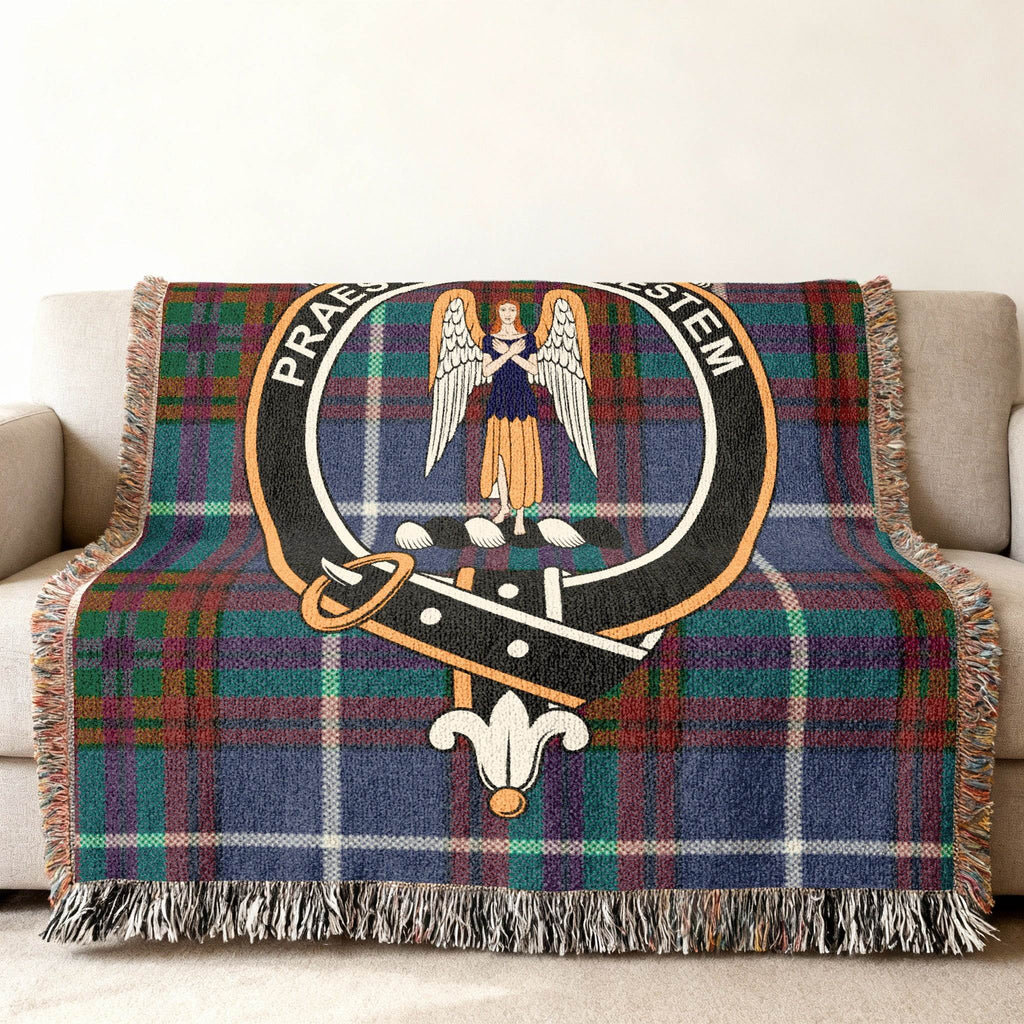 Praesto Ut Praestem Tartan Throw Blanket