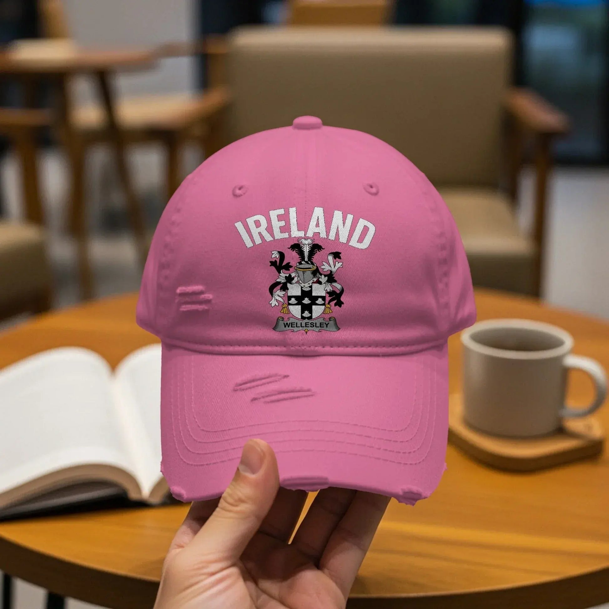Ireland Wellesley Embroidered Pink Cap product