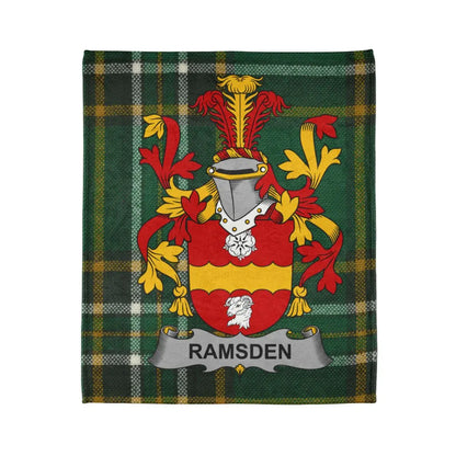 Ramsden Family Crest Tartan Blanket product
