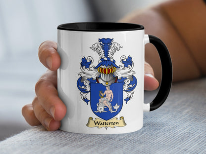 Clan Watteron Scottish Coat of Arms Mug - Living Stone Gifts