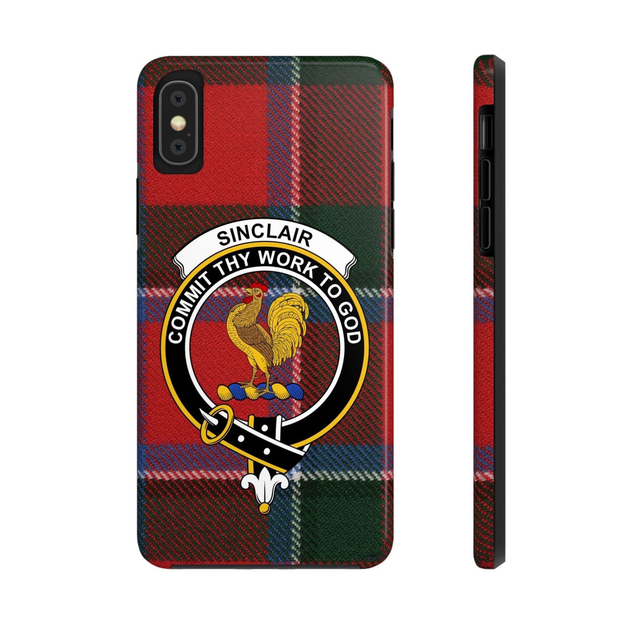 Sinclair Clan Scottish Tartan Cell Phone Case - Celtic Ancestry Gifts