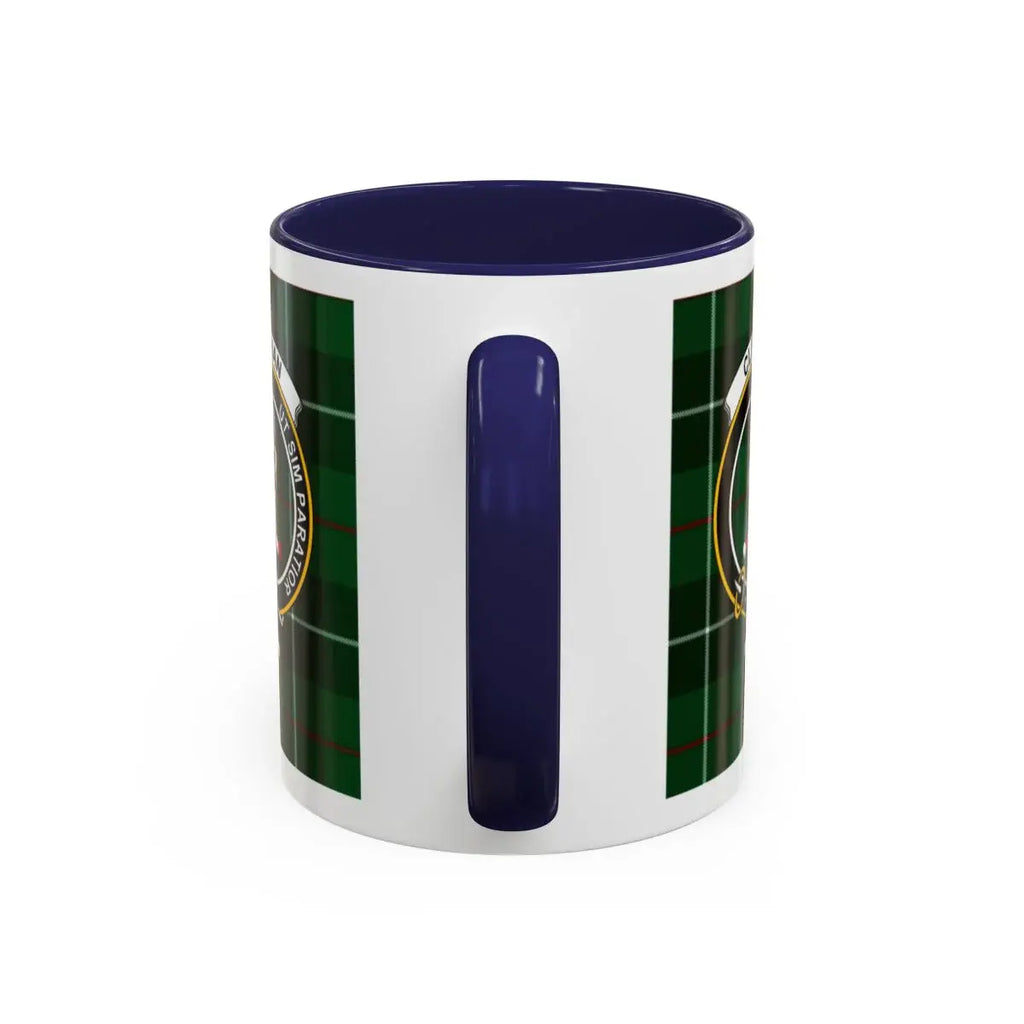 Green and Blue Badge Design Ceramic Mug Product