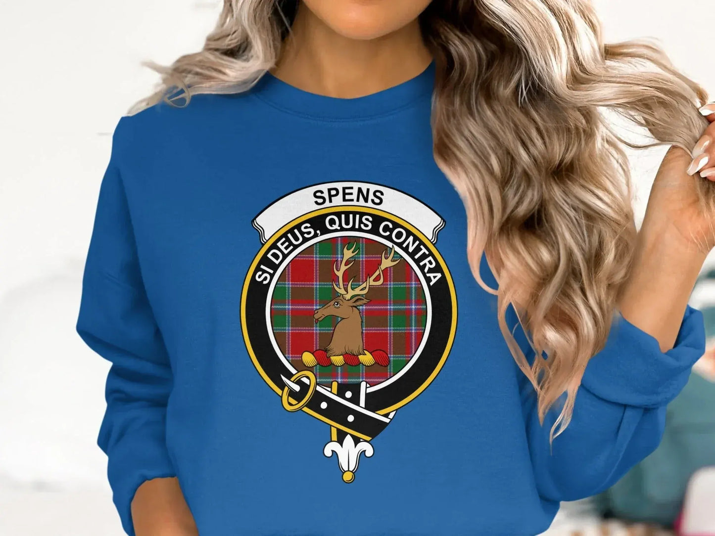 Scottish Crest Spens Si Deus Quis Contra Long Sleeve product