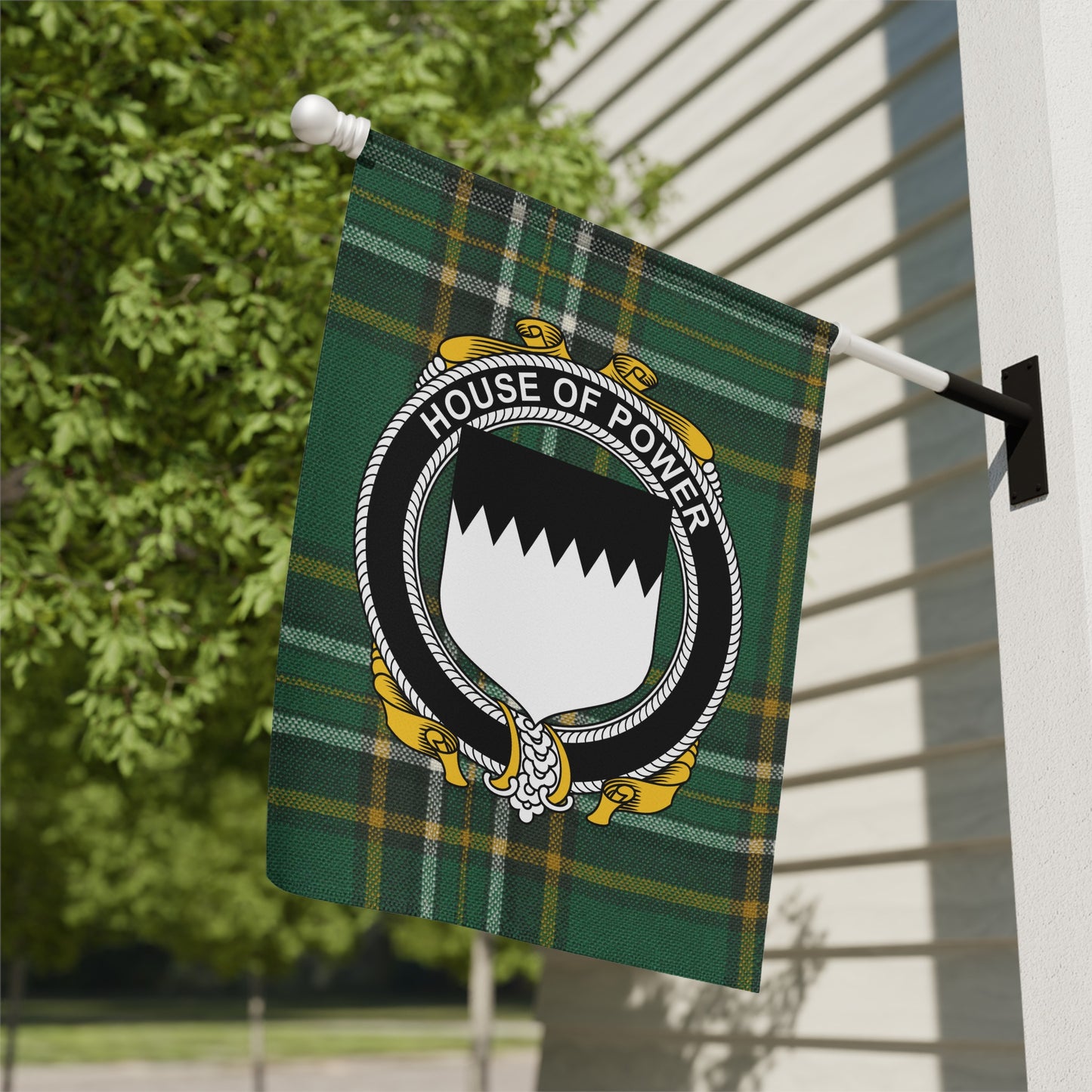 House of Power Tartan Crest Flag product