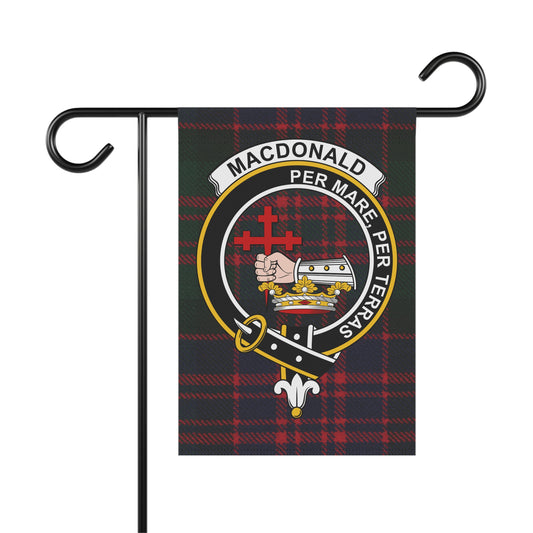 MacDonald Clan Scottish Tartan Crest Garden Flag