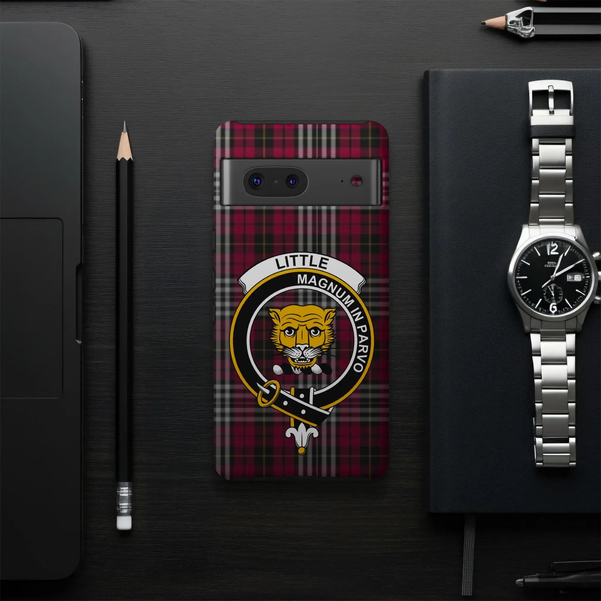 Little Magnum In Parvo Plaid Phone Case Accessory