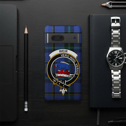 Weir Vero Nihil Verius Crest on Tartan Phone Case