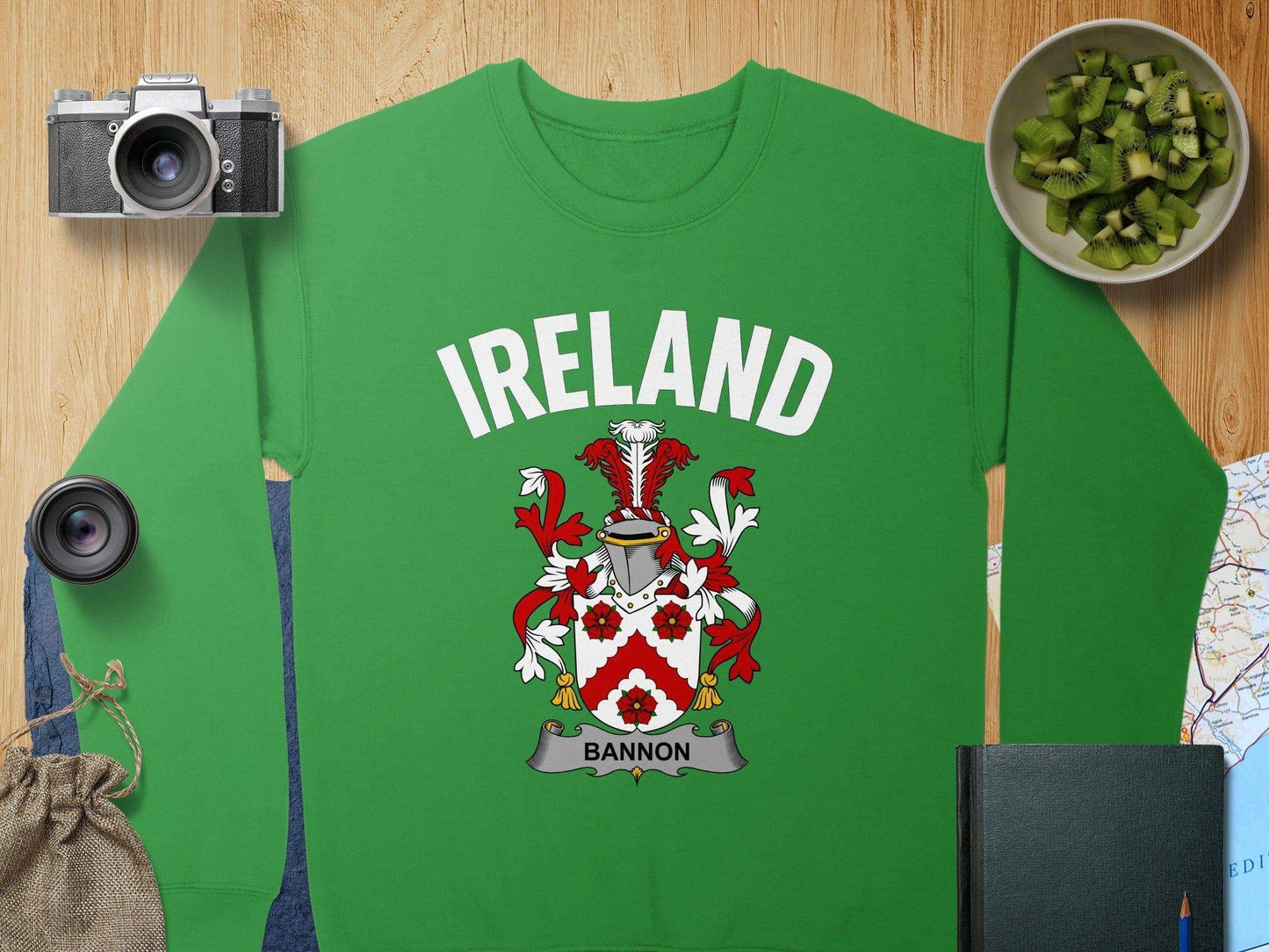 Ireland Bannon Crest Green Long Sleeve Shirt product type