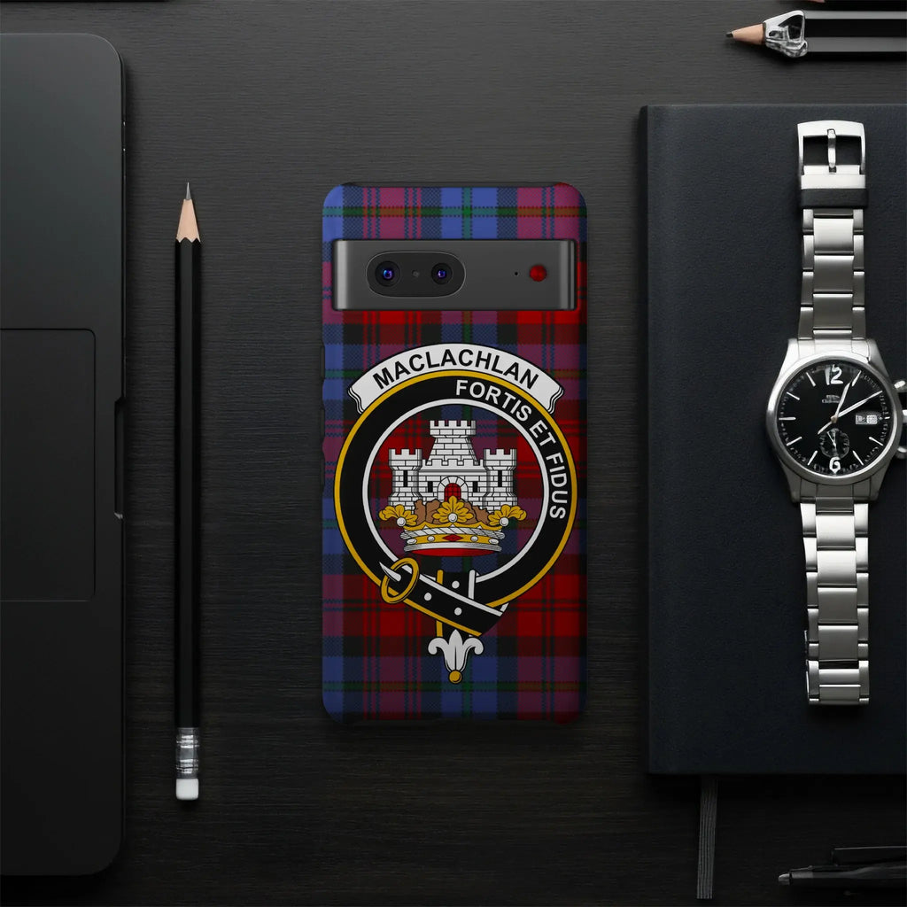 MacLachlan Fortis et Fidus tartan phone case accessory — slim profile, precise port cutouts