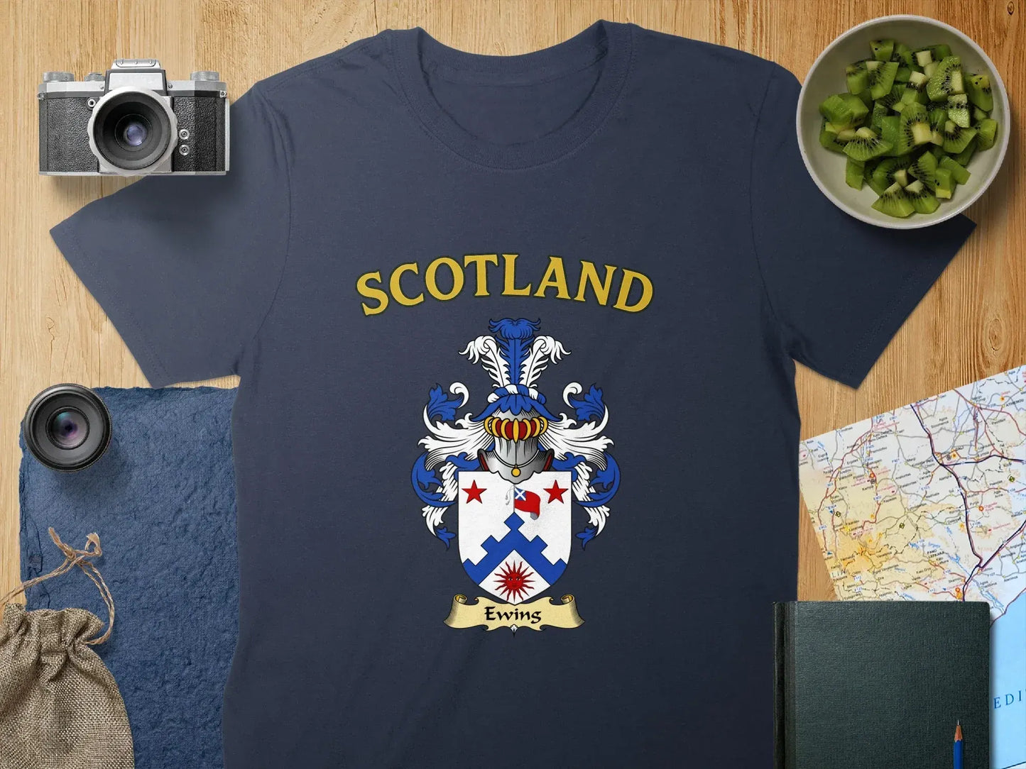 Scotland Graphic Tee with Ewings Family Crest product
