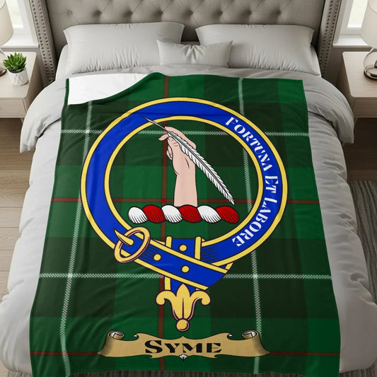 Personalized Syme Family Tartan Blanket product